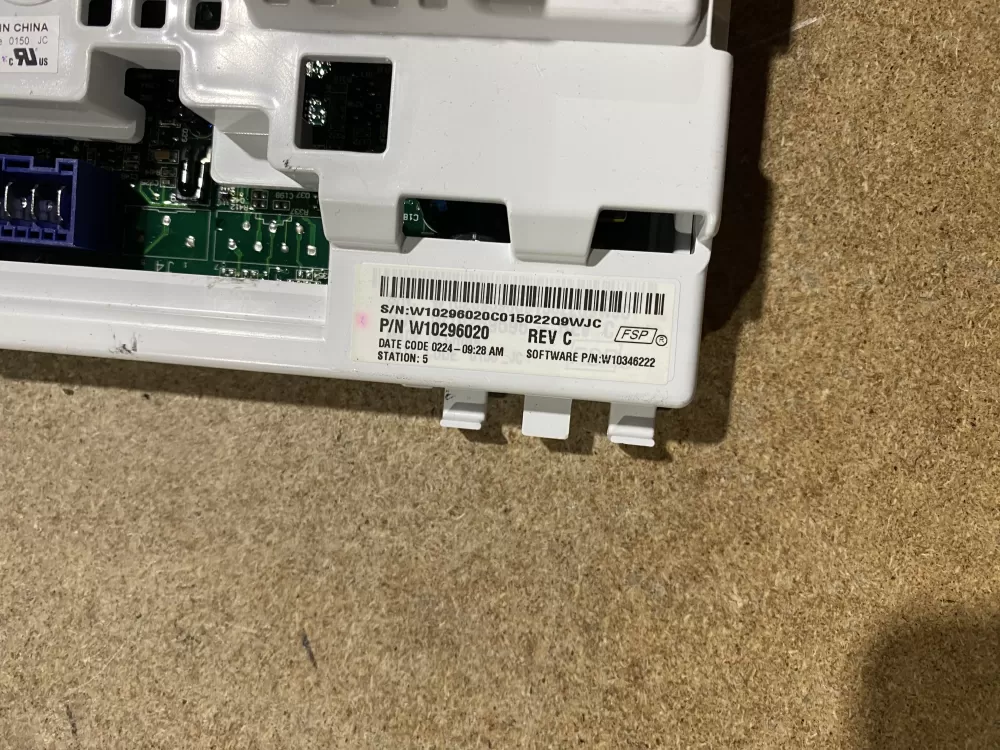 Maytag W10393448 W10296020 W10296105 Washer Control Board AZ65812 | BK2114