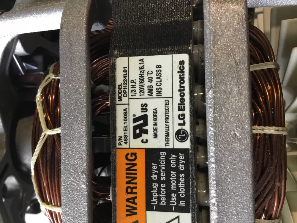 Kenmore  LG 4681EL1002A 4681EL1008B 4681EL1008H 4681EL1008A Dryer Motor