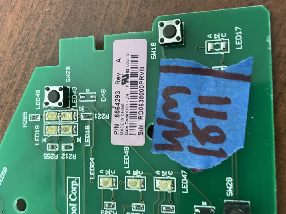 Whirlpool 8564293 8563974 Dryer Control Board AZ49561 | Wm1811
