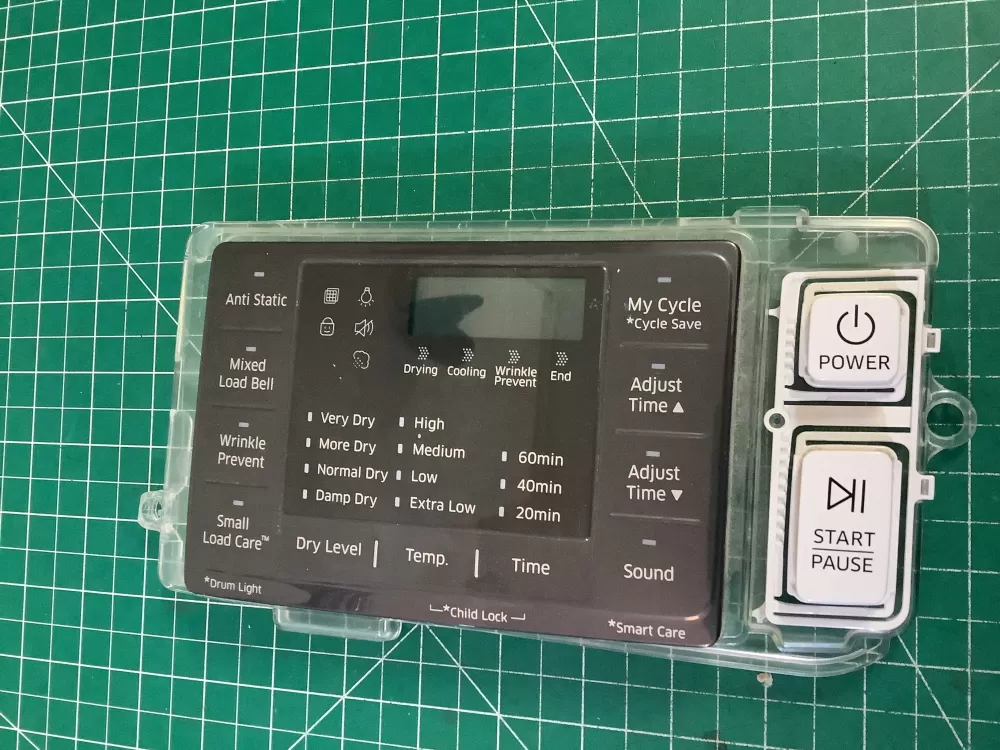 Samsung DC92-01607J  AP6243588  DC94-06643A  DC93-00376D  PS12084833 Dryer UI Control Board