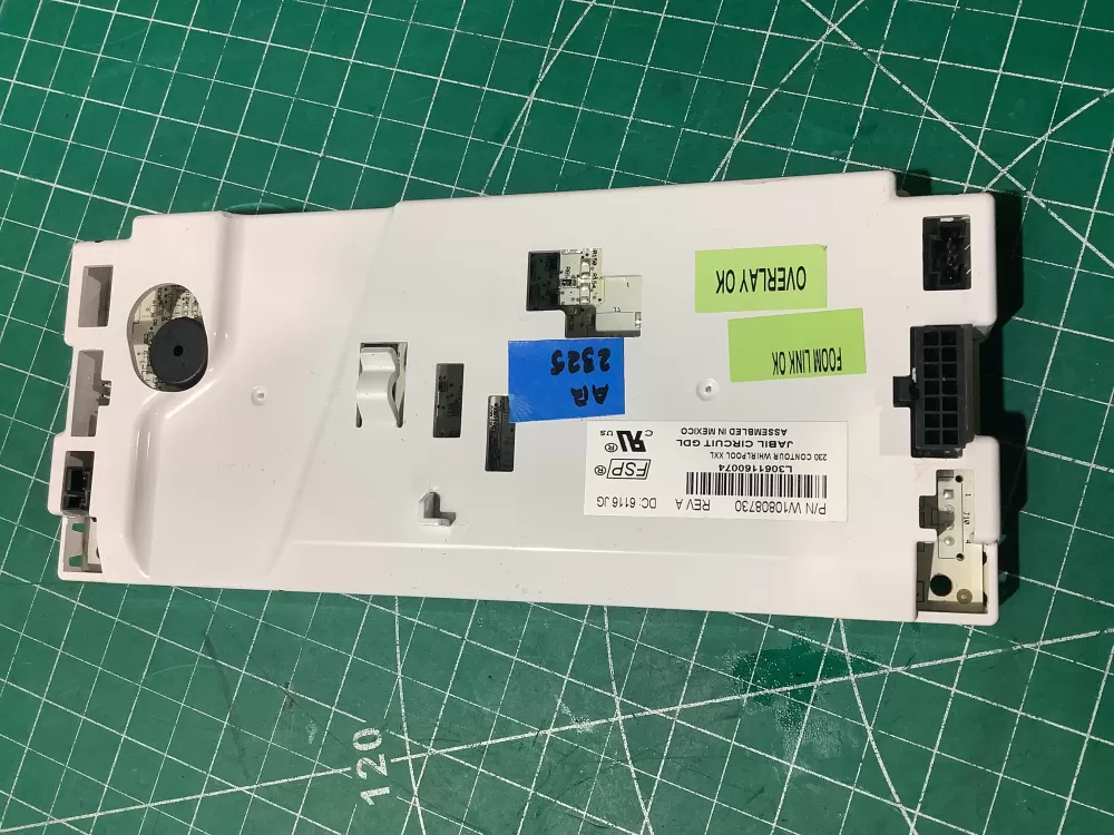 Whirlpool W10808730 Refrigerator Control Board Dispenser AZ193206 | AR2325