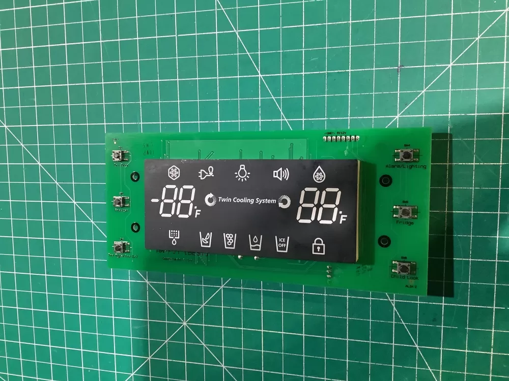 Samsung DA41-00463E Refrigerator Dispenser Display Control Pn: