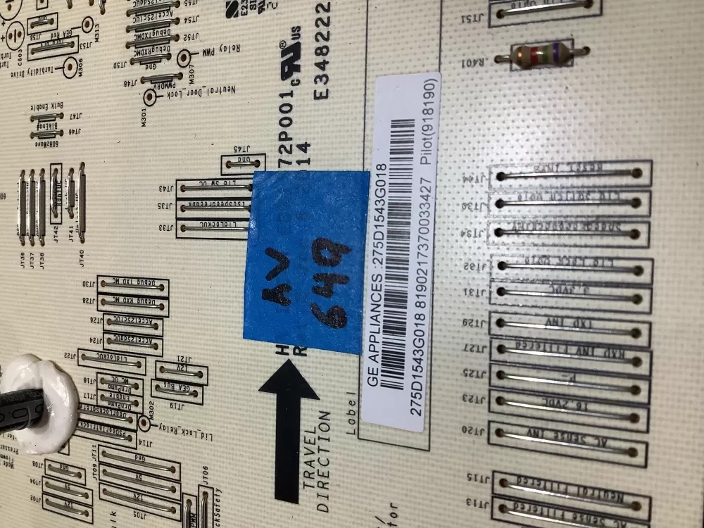 GE 275D1543G018 Washer Control Board AZ186523 | AV649