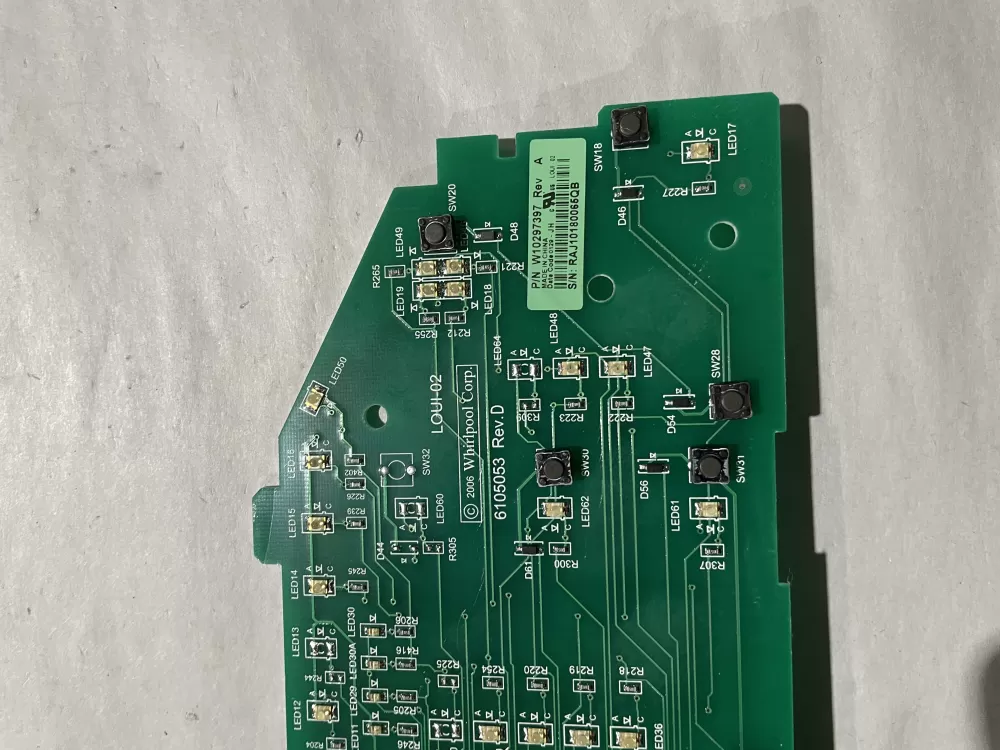 Whirlpool W10297397 WPW10297397 Washer Control Board AZ202055 | KM2624