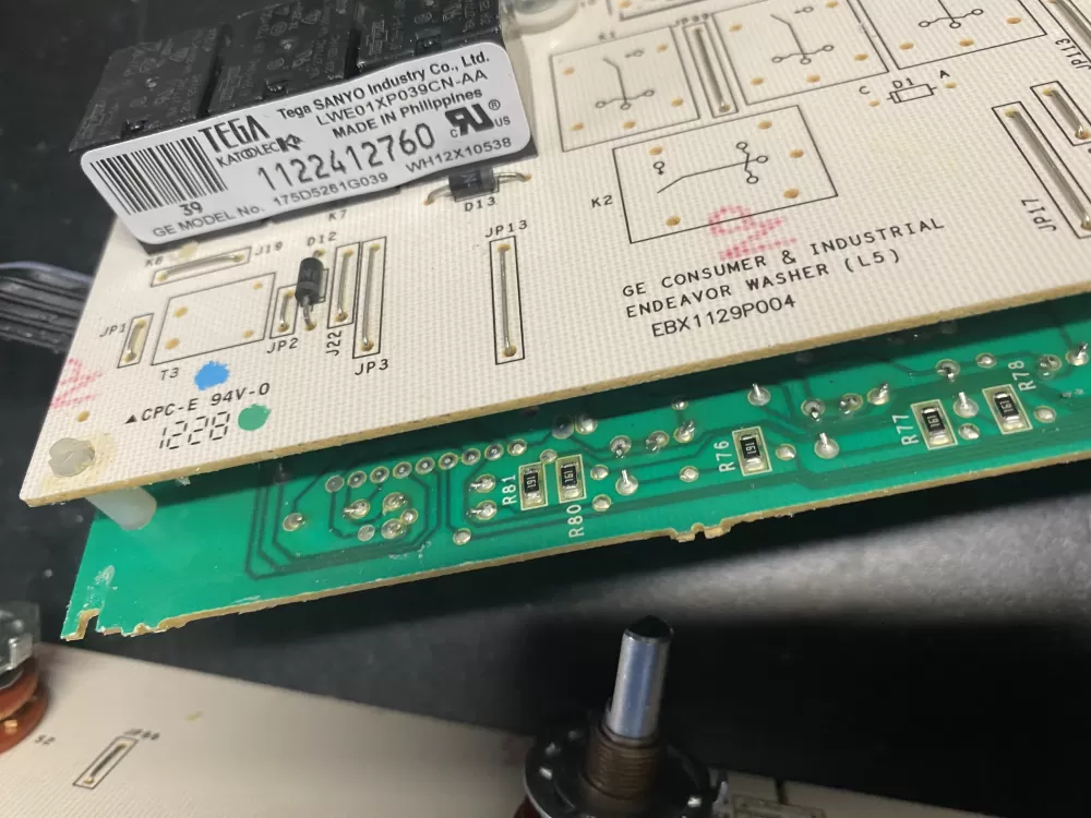 GE WH12X10614 175D5261G039 EBX1129P004 Washer Control Board AZ12355 | BK1027
