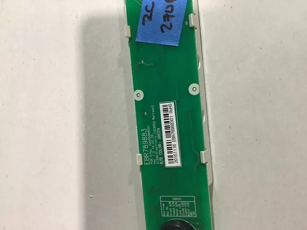 LG EBR78988307 Refrigerator Control Board AZ183650 | ZC2706