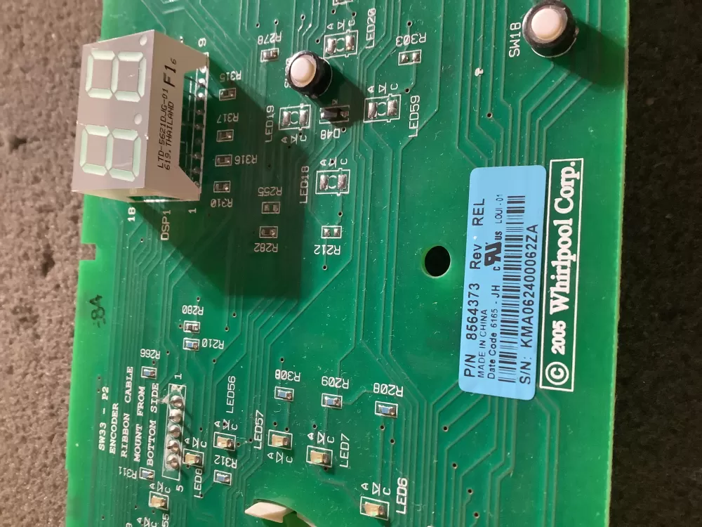 Kenmore WP8564373 Washer Control Board AZ113341 | NR2125