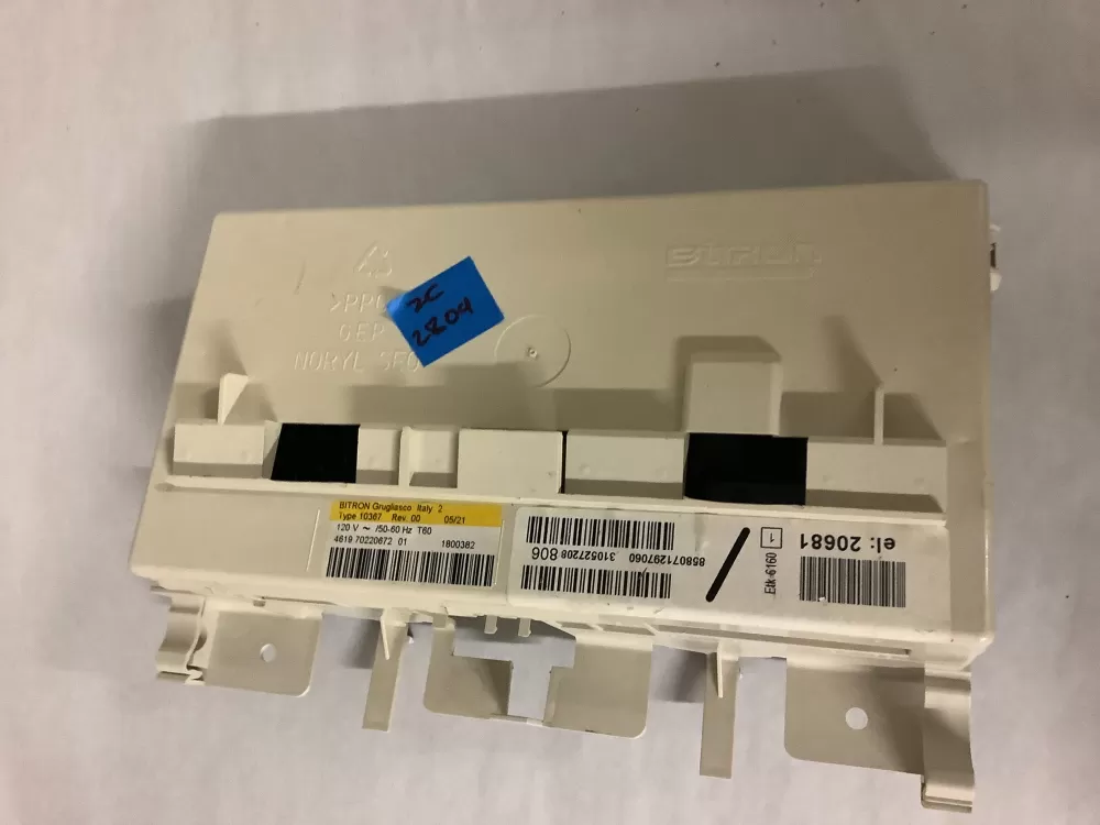 Whirlpool 4619 70220672 01  46197022067201 Washer Control Board