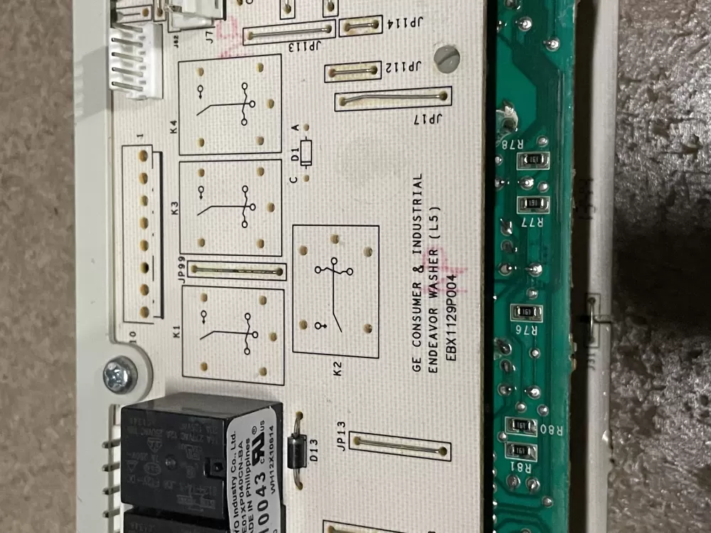 GE 175D5261G040 EBX1129P004 WH12X10614 Washer Control Board AZ25955 | KM79