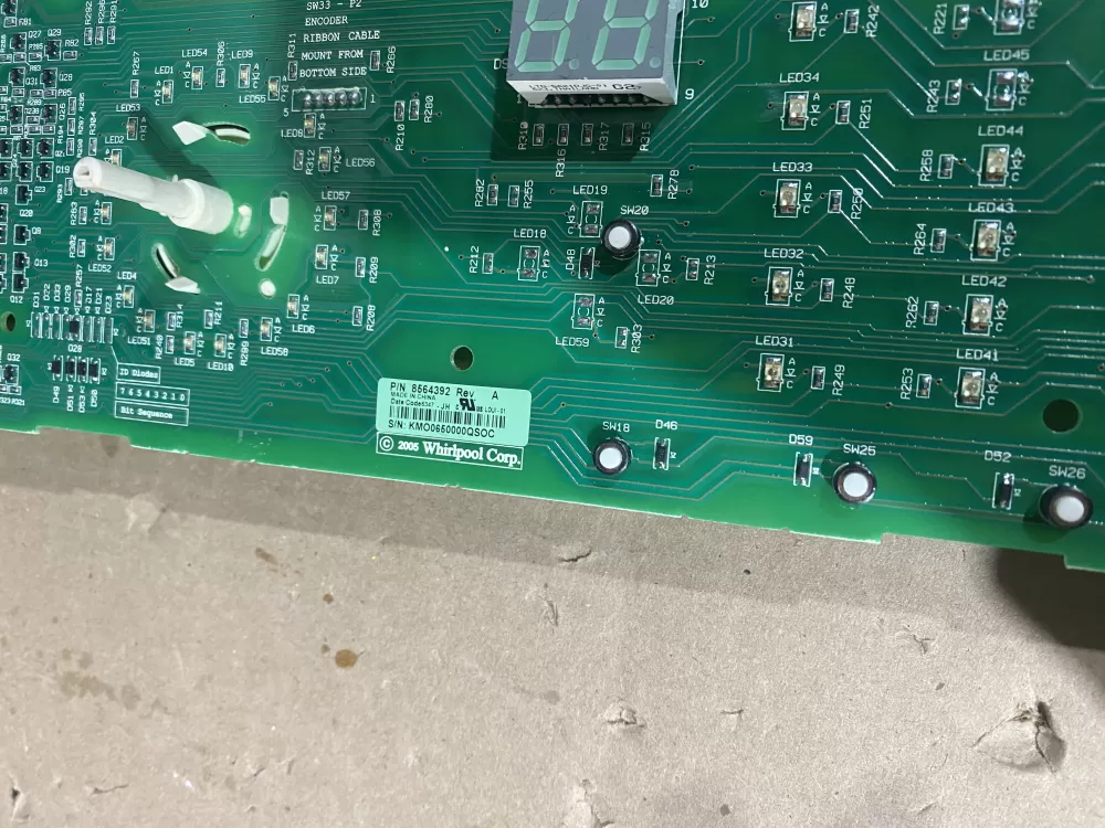 Kenmore Whirlpool WP8564392 8564392R Washer Control Board AZ79341 | BK1427