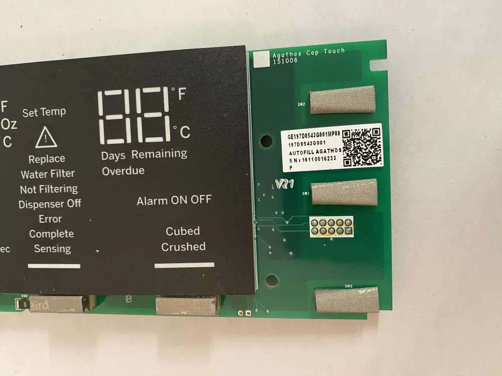 GE Wr55x41026 Wr55x26306 Refrigerator Control Board Dispenser  AZ199507 | BK2787