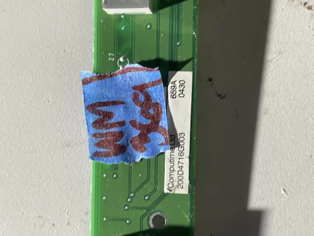 GE 200D4716G003 Refrigerator Control Board Display AZ39949 | Wm369