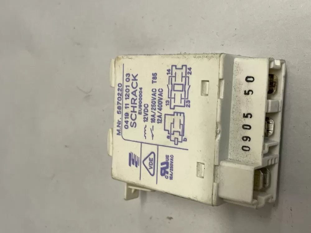 Miele 5870220 Dishwasher Heating Element Relay AZ219499 | Wm1745