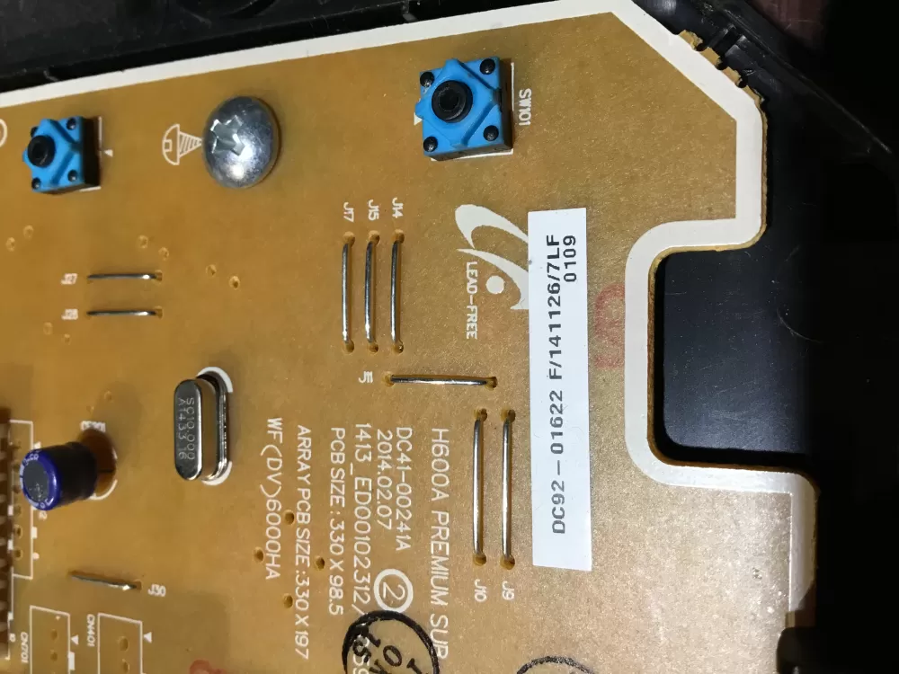 Samsung DC92 01622F DC41 00241A Washer Control Board AZ68940 | NRV602