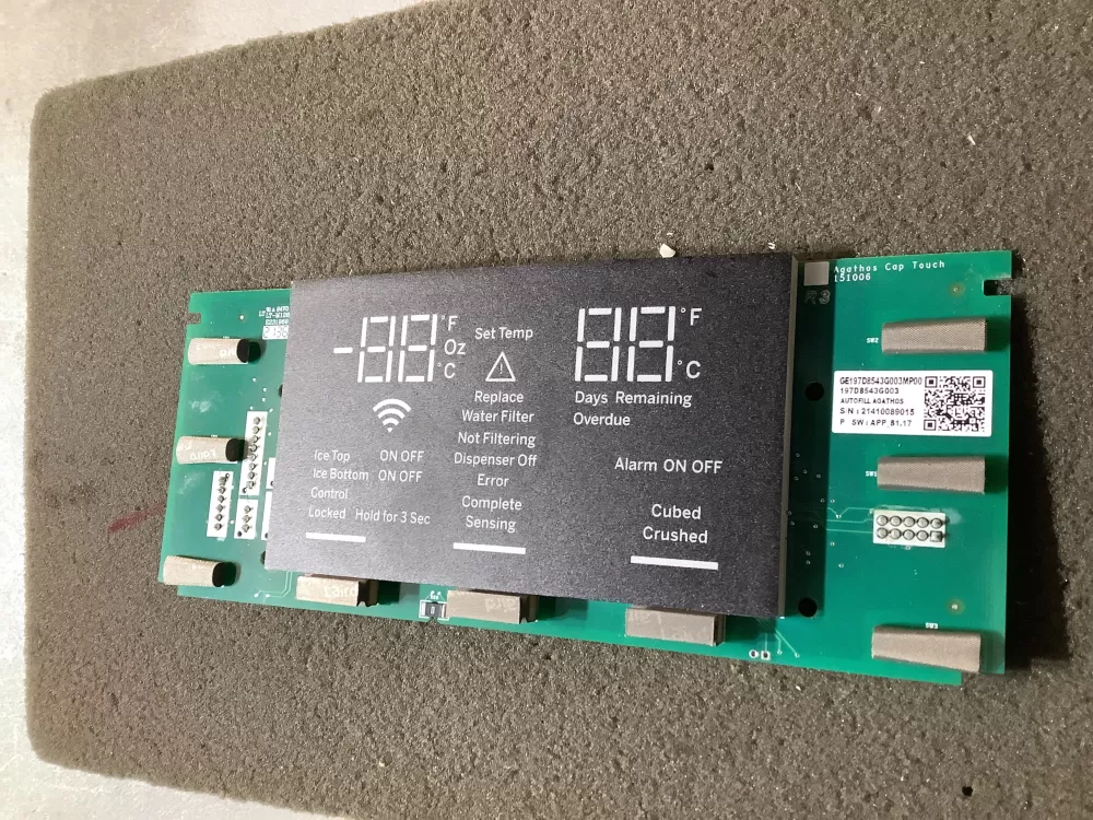GE 197D8543G003 Refrigerator Control Board