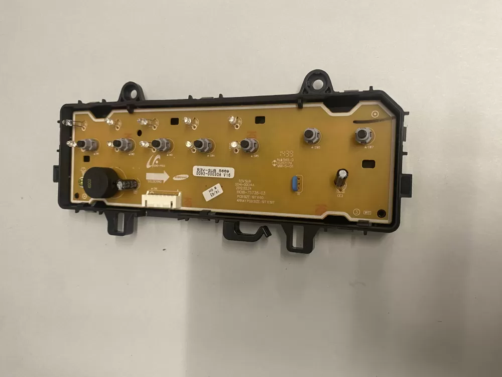 Samsung DD92-00030A Dishwasher Control Board Display