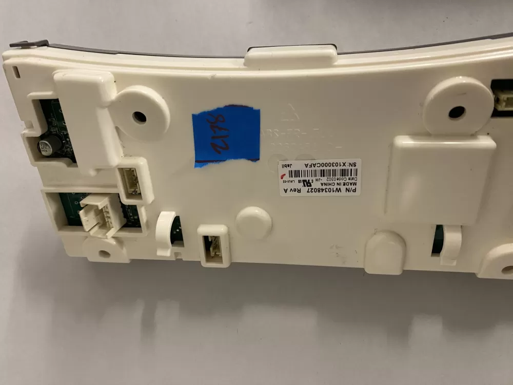 Whirlpool W10604637 Washer Control Board User Interface AZ203835 | BK2178