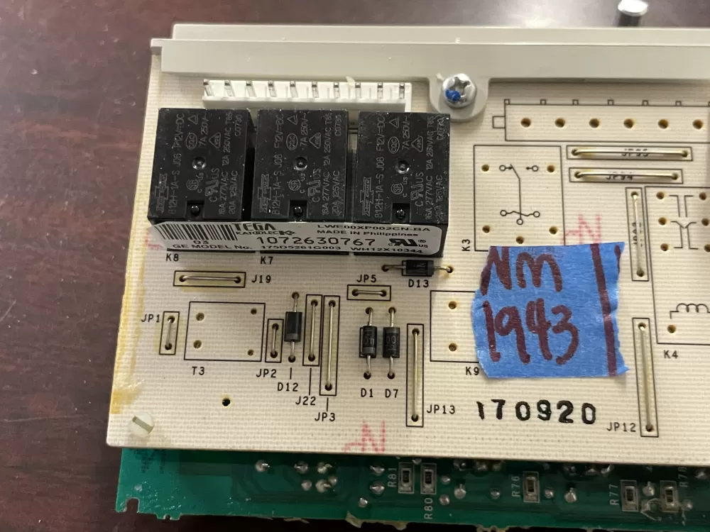 GE WH12X10404 175D5261G003 WH12X10344 Washer Control Board AZ62192 | Wm1943