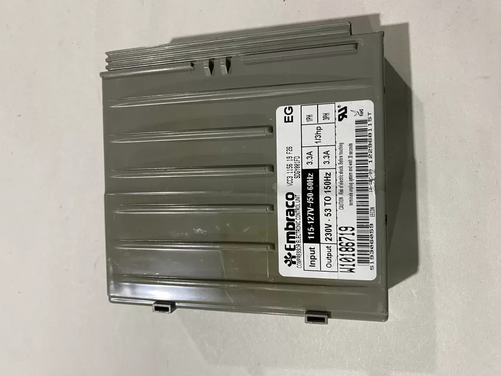Kenmore  Whirlpool  KitchenAid  Maytag 519306059  W10893917  AP6030712  W10186719  W10285954  WPW10285954  4460593  PS11765768 Refrigerator Compressor Inverter Control
