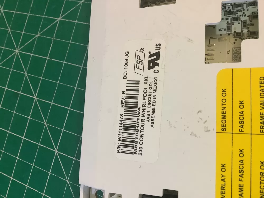 Whirlpool W11114478 W11174453 Refrigerator Control Board AZ212834 | NR1512