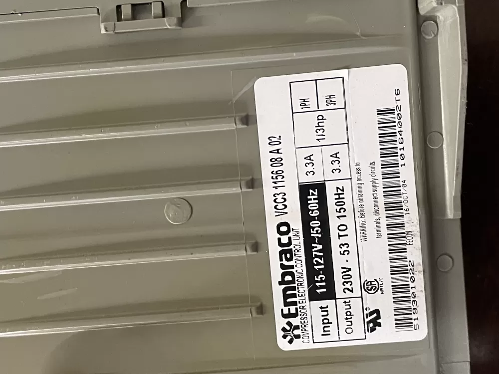 Whirlpool Refrigerator Compressor Inverter Control Board AZ39192 | KM412