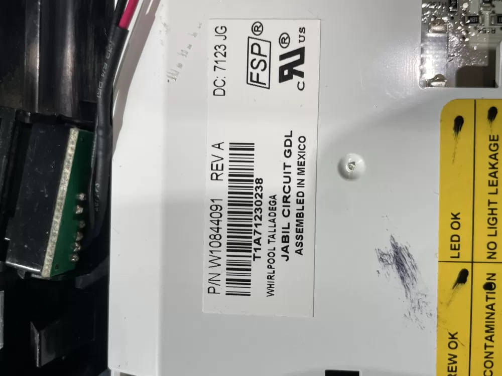 Whirlpool W10844091 Refrigerator Control Board Dispenser AZ189767 | Wm729