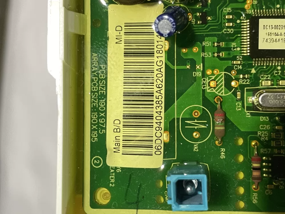 Samsung DC94-04385A Dryer Control Board AZ153316 | Wm2500