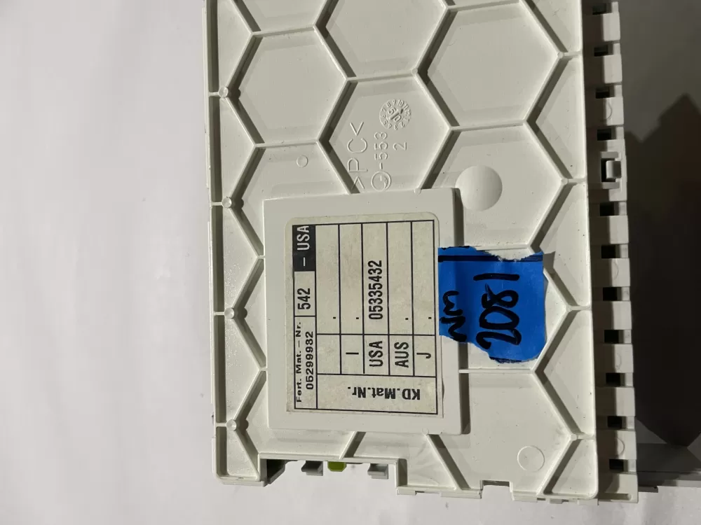 Miele Dishwasher Main Control Board 05335432 AZ187243 | Wm2081