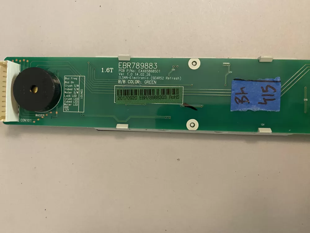 Kenmore EBR78988303 Refrigerator Control Board Dispenser AZ105770 | BK415