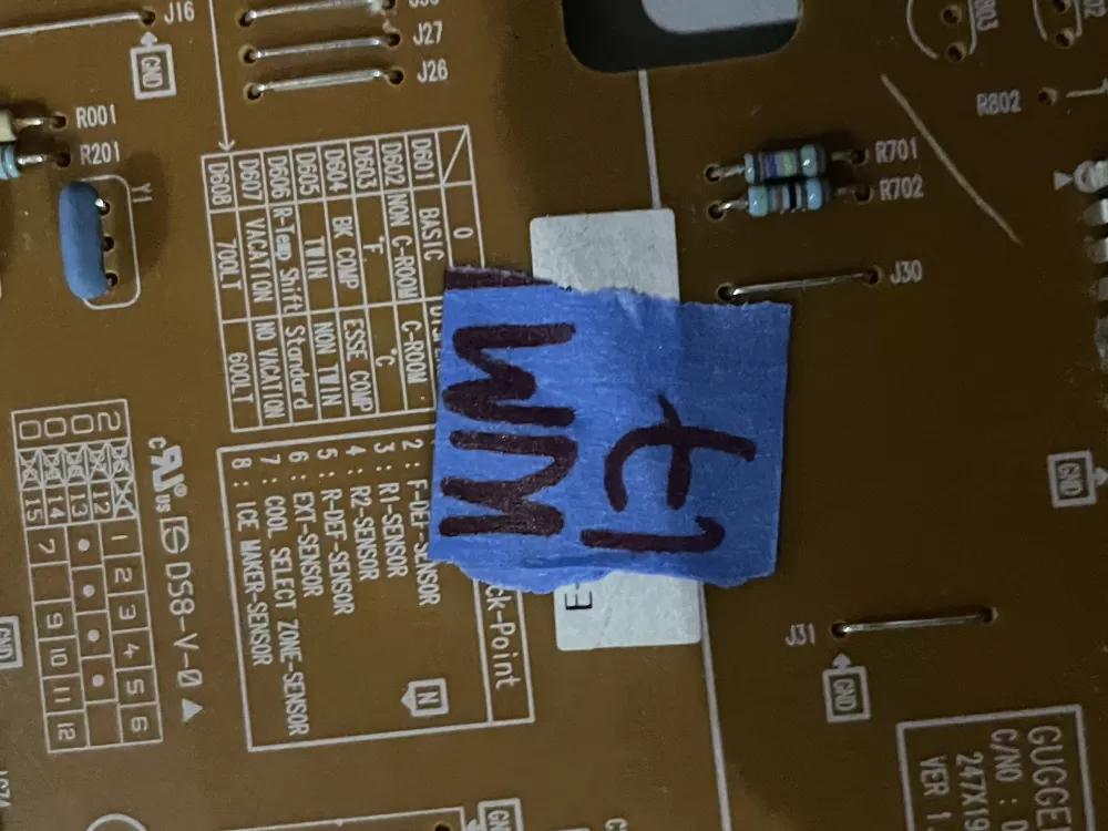 Samsung DA92 00242A Refrigerator Control Board AZ34806 | Wm17