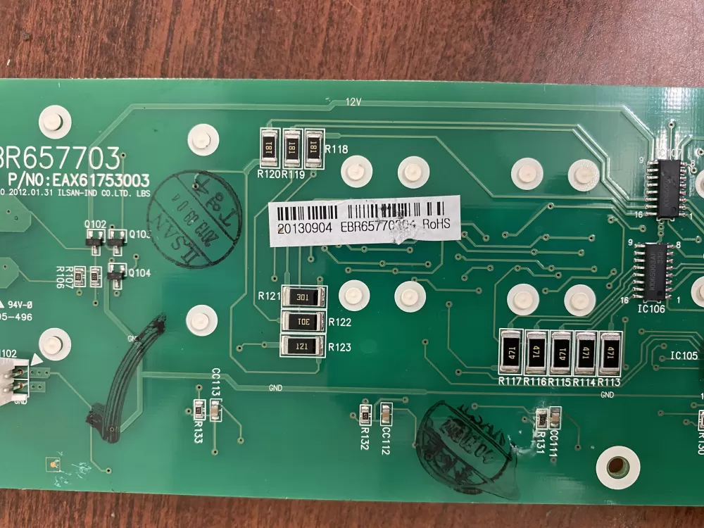 Kenmore EBR65770304 Refrigerator Dispenser UI Control Board AZ33367 | BK1684