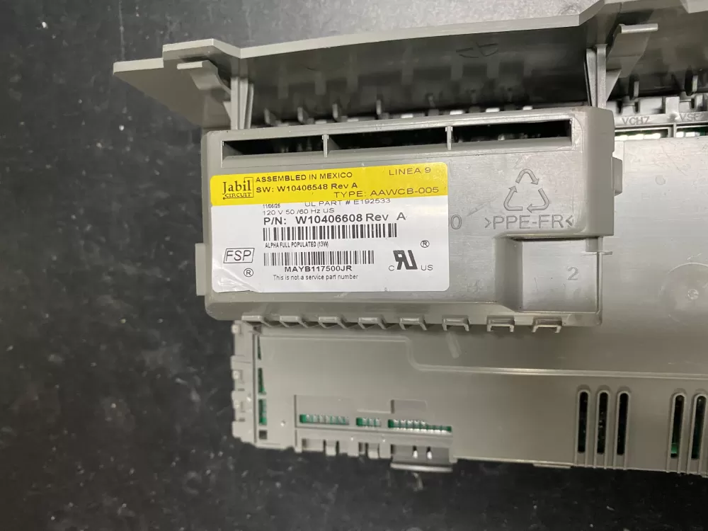 Whirlpool AP5272810 W10354086 W10384504 W10388203 W10406608 W10406633 PS3500876 Washer Control Board