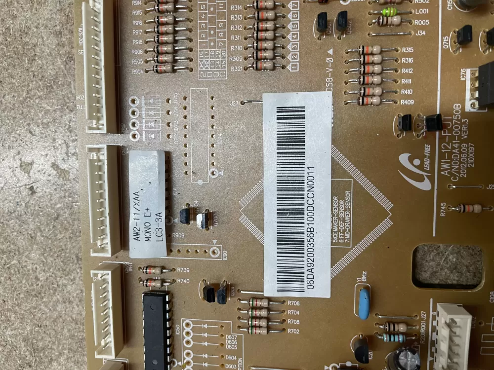 Samsung DA92 00356B Refrigerator Control Board AZ7196 | KM1618