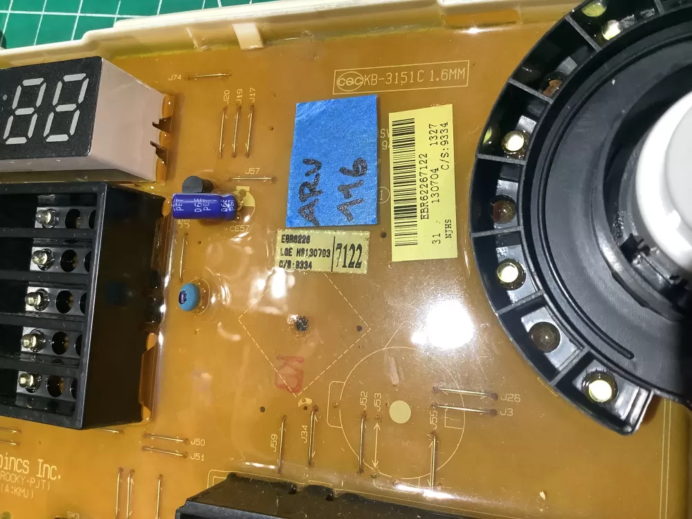 LG EBR62267117 EBR62267122 PS7792454 Washer Control Board AZ178932 | ARV116