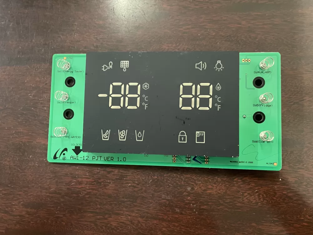Samsung DA92-00368B  AP5620842  3969897  PS4168054 Refrigerator Dispenser UI Control Board