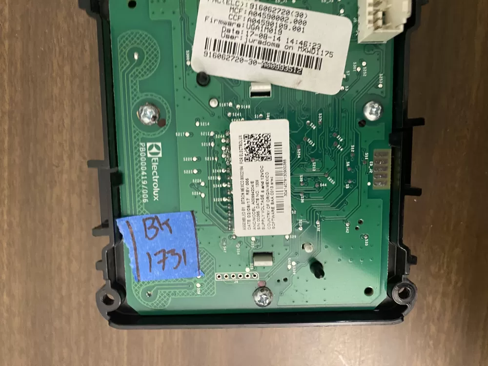 Genuine ELECTROLUX Dryer Interface Control Board A00994204 AZ78517 | BK1731
