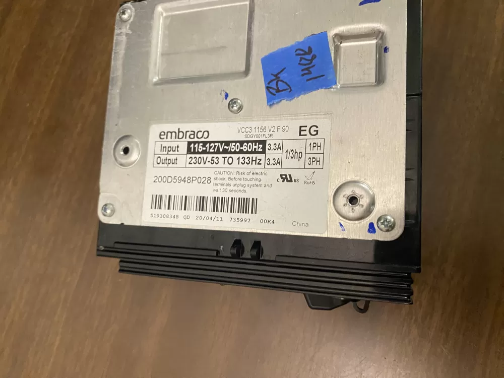 GE 200D5948P028 Refrigerator Control Board Inverter AZ92913 | BK1488
