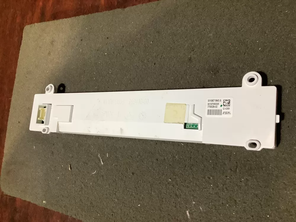 Whirlpool W10671940A Dishwasher Control Board Interface AZ113253 | NR2124