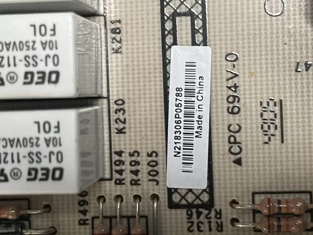 GE NS218306P05788 Main Control Board User Interface Set AZ12870 | 1176