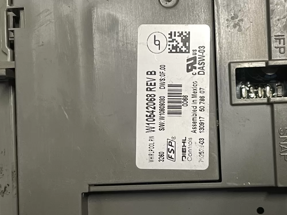 KitchenAid AP6039135 W10375784 Dishwasher Control Board AZ14297 | 719