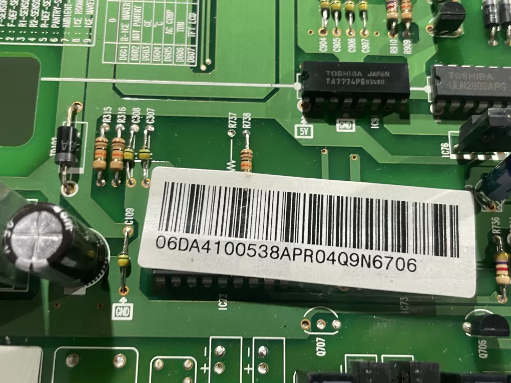 Samsung DA41 00538A DA4100538A Refrigerator Control Board AZ113268 | Wmv669