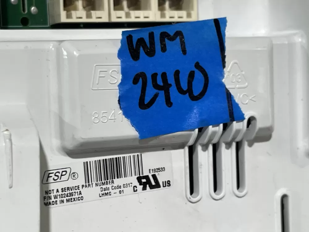 Whirlpool W10243971A Washer Control Board AZ143303 | Wm2410