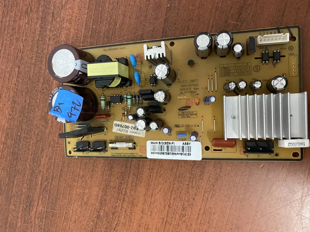 Samsung DA92 00768D Refrigerator Control Board Inverter AZ38528 | BK972