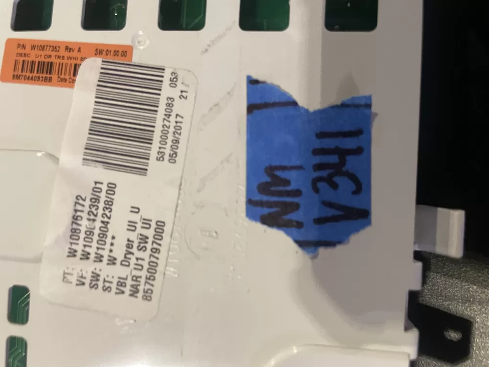 Whirlpool W10876172 W11089031 PS12070688 Dryer Control Board AZ25071 | WMV341