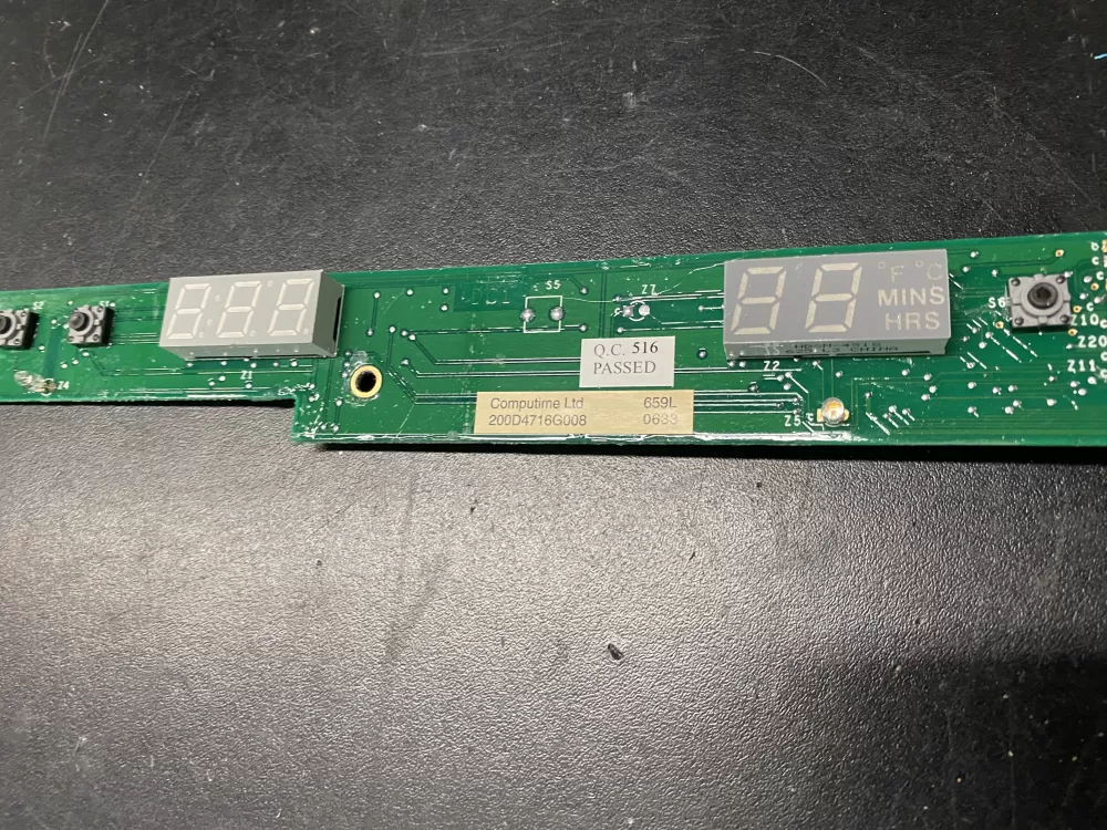 GE  200D4716G008  Refrigerator User Interface Control Board