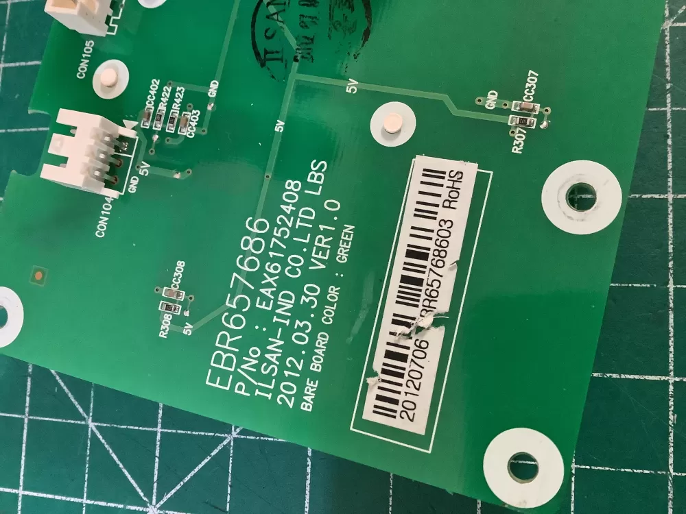 LG Kenmore EBR65768603 Refrigerator Control Board Dispenser AZ196379 | NR305