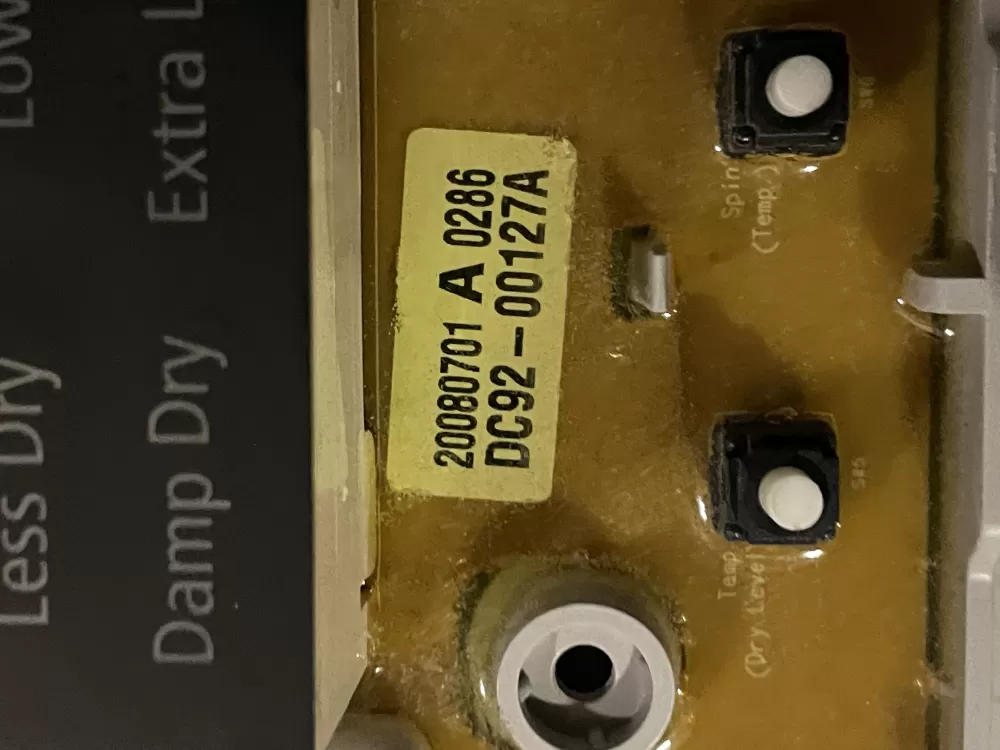 Samsung DC92 00127A Dryer Control Board AZ32448 | Wm143