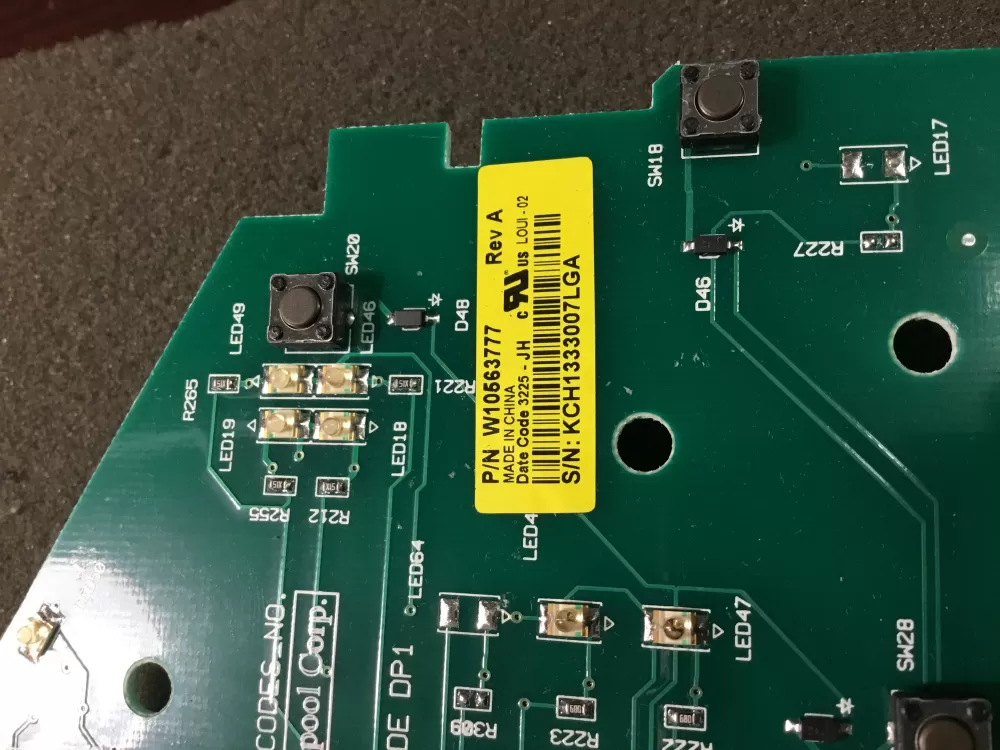 Whirlpool W10563777 Washer Control Board AZ98203 | NR36