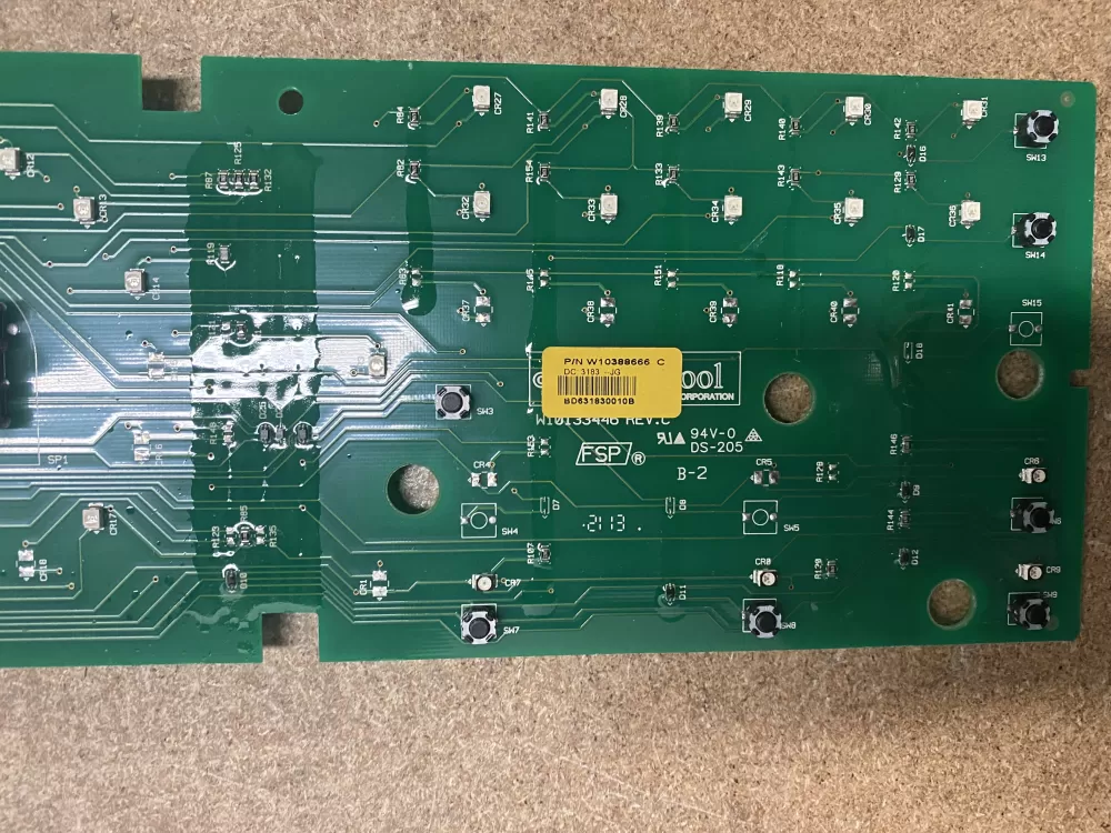 Maytag Whirlpool W10388666 Dryer Control Board AZ7762 | BK1620