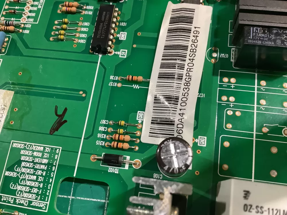 Samsung DA41-00538G DA41-00537A Refrigerator Control Board AZ152814 | NR43